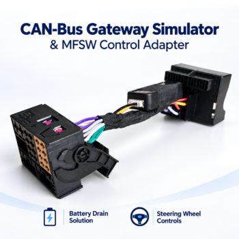 CAN-Bus Gateway Simulator & MFSW Control Adapter (Fixes Battery Drain & Steering Buttons)