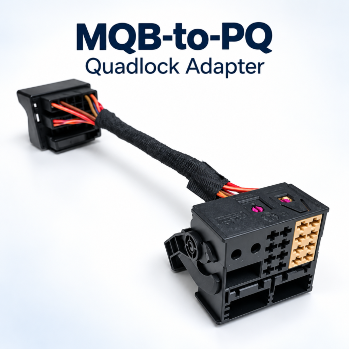 MQB-to-PQ Quadlock Adapter (For 2016+ VW Cars)
